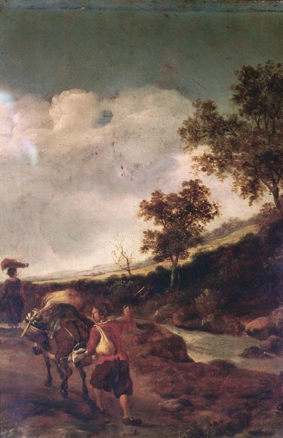 فلاح يقود لادن بغل ، القرن السابع عشر بواسطة جان ديركز بوث